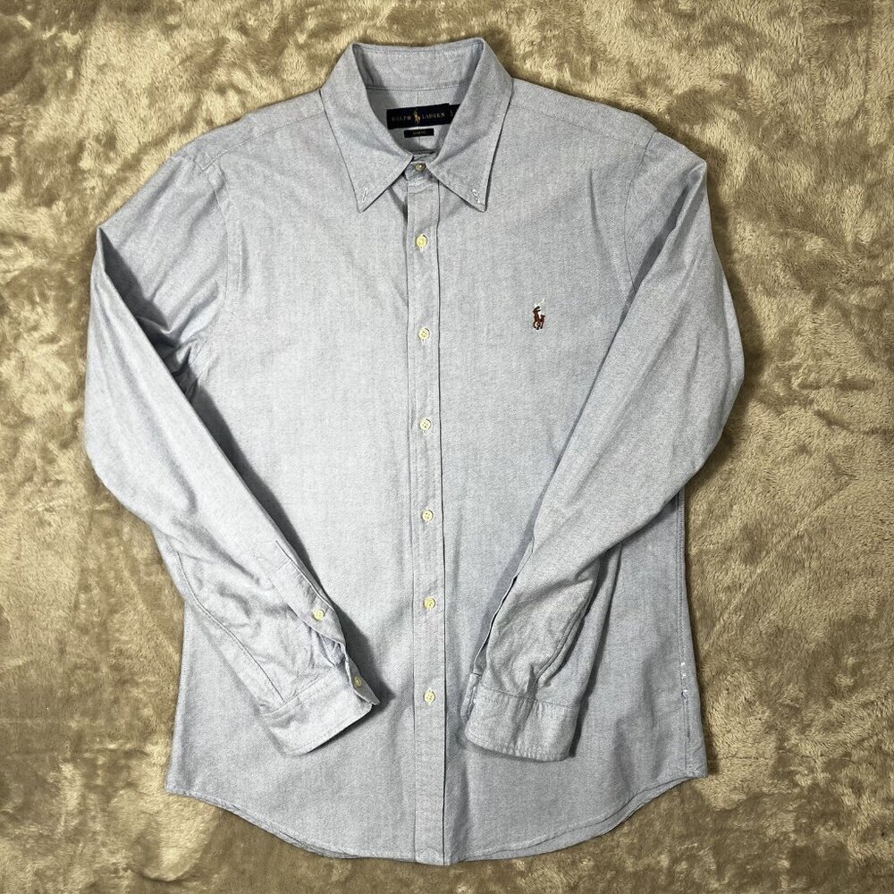 Men’s Ralph Lauren Classic Fit Button Up Oxford Shirt •Size L
